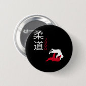 Judo Japanse martial Arts Ronde Button 5,7 Cm (Voorkant /achterkant)