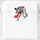 judo jitsu ronde sticker (Tas)