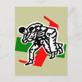 judo ju jitsu briefkaart (Voorkant)