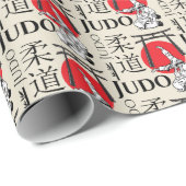Judo Kanji, Judoka, Torii gates pattern Cadeaupapier (Rol Hoek)
