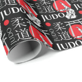 Judo Kanji, Judoka, Torii gates pattern Cadeaupapier (Rol Hoek)