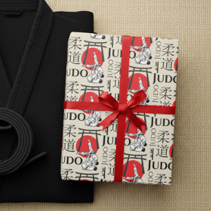 Judo Kanji, Judoka, Torii poorten patroon Cadeaupapier