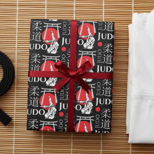 Judo Kanji, Judoka, Torii poorten patroon Cadeaupapier