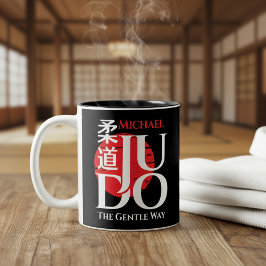Judo -Kanji, Rijzende Zon Tweekleurige Koffiemok