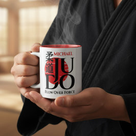 Judo -Kanji, Rijzende Zon Tweekleurige Koffiemok