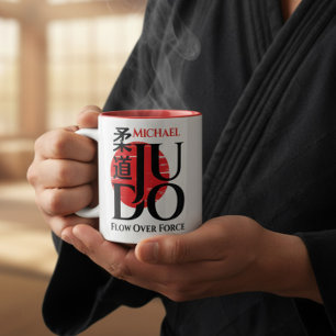 Judo -Kanji, Rijzende Zon Tweekleurige Koffiemok