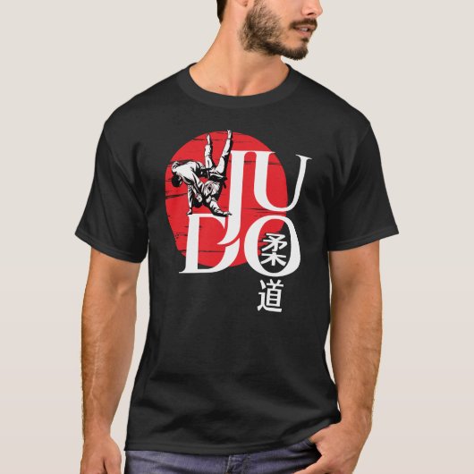 Judo -Kanji, Rising Sun T-shirt (Voorkant)