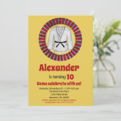 Judo Karate Martial Arts Birthday Invitation Boys Kaart (Staand voorkant)