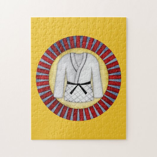 Judo Karate Martial Arts Jigzaag Puzzle Black Belt Legpuzzel (Verticaal)