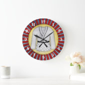 Judo Karate Martial Arts Wall Klock Black Belt Grote Klok (Huis)