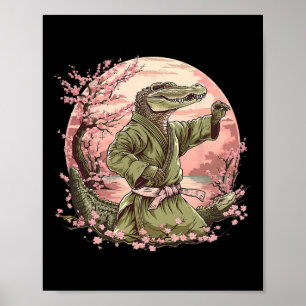 Judo Krokodil Natuur Kickboksen Taekwondo Martial Poster