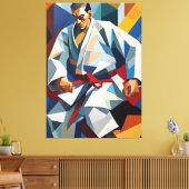 Judo kubisme canvas (Insitu (Woonkamer))