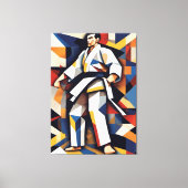 Judo kubisme canvas (Voorkant)