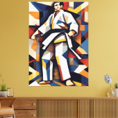 Judo kubisme canvas (Insitu (Woonkamer))