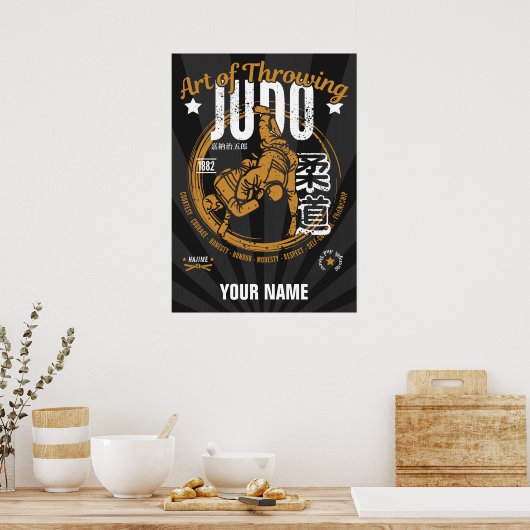 Judo: Kunst van het Throwing Poster (Keuken)