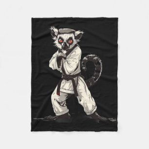 Judo Lemur Natuur Kickboksen Taekwondo Martial Art Fleece Deken