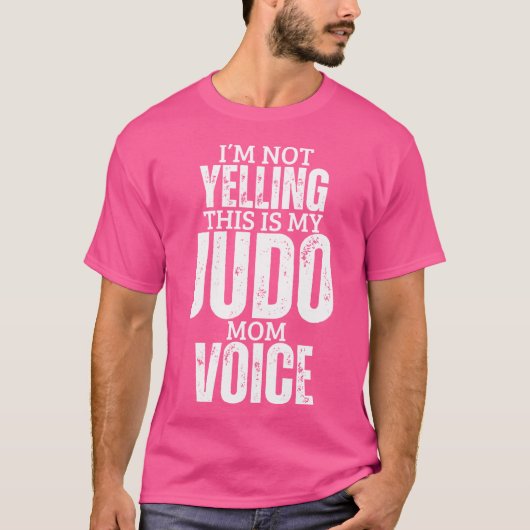 Judo Mama Stem Grappige Vrouwen Moeder Judo T-shirt (Voorkant)