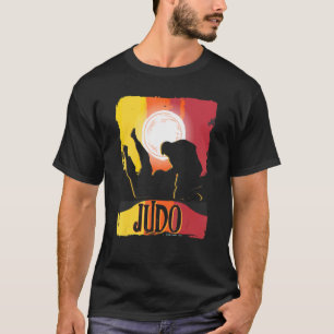 Judo Mannen Judoka 80s Retro Japanse krijgsraad T-shirt