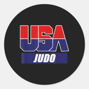 Judo Martial Arts 2024 USA Team Ronde Sticker