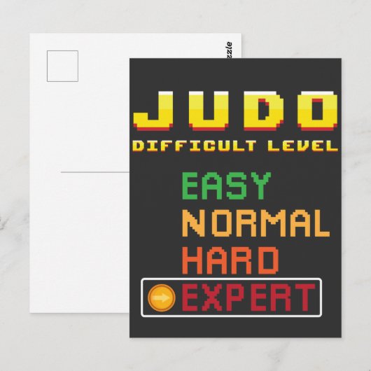 Judo Martial Arts Coach Console Deskundige Briefkaart (Voorkant / Achterkant)