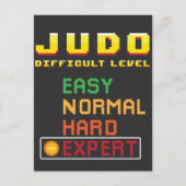 Judo Martial Arts Coach Console Deskundige Briefkaart (Voorkant)