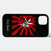 Judo Martial Arts Japans Retro Design Case-Mate iPhone Case (Achterkant (horizontaal))