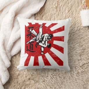 Judo Martial Arts Japans  Retro Design Kussen