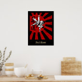 Judo Martial Arts Japans  Retro Design Poster (Keuken)