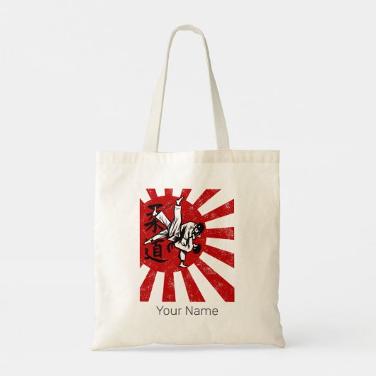 Judo Martial Arts Japans  Retro Design Tote Bag (Achterkant)
