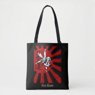 Judo Martial Arts Japans  Retro Design Tote Bag