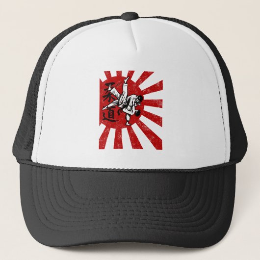 Judo Martial Arts Japans Retro Design Trucker Pet (Voorkant)
