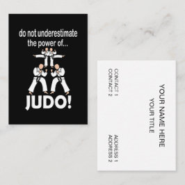 Judo Martial Arts Zelfverdediging Taekwondo Judo Visitekaartje