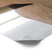 Judo Master Kneeling op een mat Poster (Hoek)