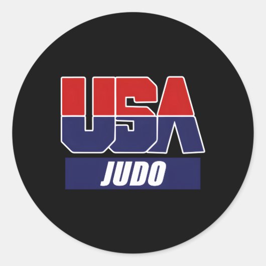 Judo Mial 2021 Verenigde Staten Team Ronde Sticker (Voorkant)