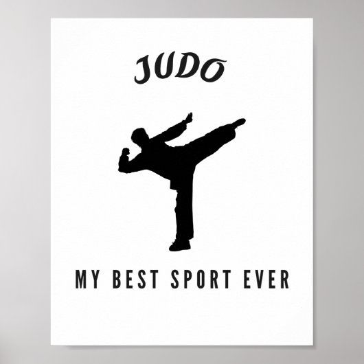 Judo, mijn beste sport ooit poster (Voorkant)