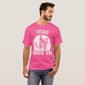 Judo mode op grappige judo vechter t-shirt (Voorkant volledig)