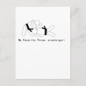 Judo My Fav Throw Osoto Gari Briefkaart (Voorkant)