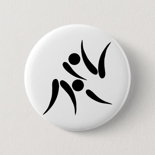 Judo Olympische Spelen 2005 Pictogram Ronde Button 5,7 Cm (Voorkant)