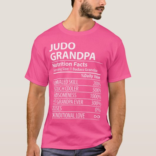 Judo Opa Voedingsfeiten Grappig Judo Opa T-shirt (Voorkant)