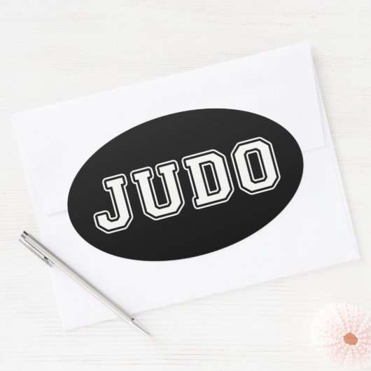 Judo Ovale Sticker (Envelop)