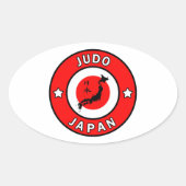 Judo Ovale Sticker (Voorkant)