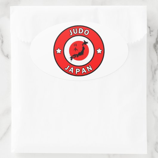 Judo Ovale Sticker (Tas)