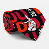 Judo Patroon - Bold en Dynamisch Stropdas (Opgerold)
