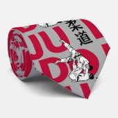 Judo Patroon - Bold en Dynamisch Stropdas (Opgerold)