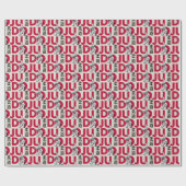 Judo Pattern - Kanji, Judoka Cadeaupapier (Vlak)