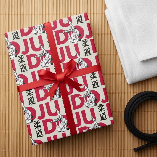 Judo Pattern - Kanji, Judoka Cadeaupapier