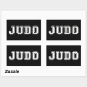 Judo Rechthoekige Sticker (Vel)