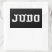 Judo Rechthoekige Sticker (Tas)