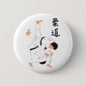 Judo Ronde Button 5,7 Cm (Voorkant)