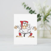 Judo-Santa Feestdagenkaart (Staand voorkant)